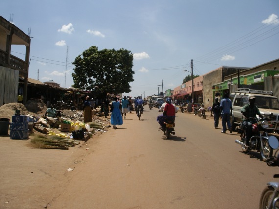 wide view of market in Uganda