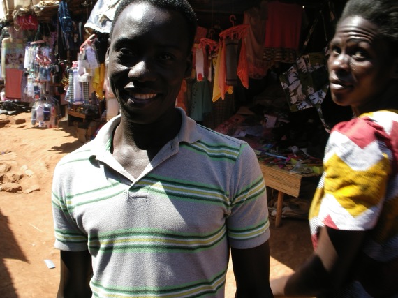 People in Uganda market